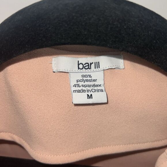 Bar lll Moto style cropped jacket. Asymmetrical. Size medium. Pink - Picture 3 of 4